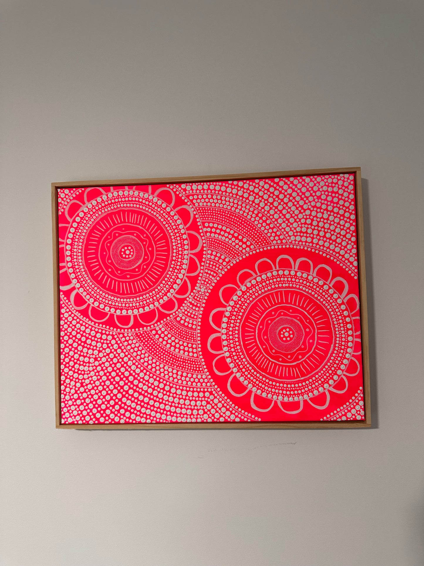 Community - Fluorescent Pink - Original Artwork