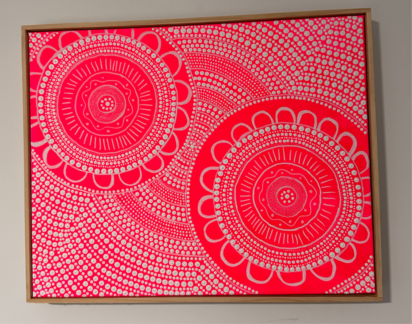 Community - Fluorescent Pink - Original Artwork