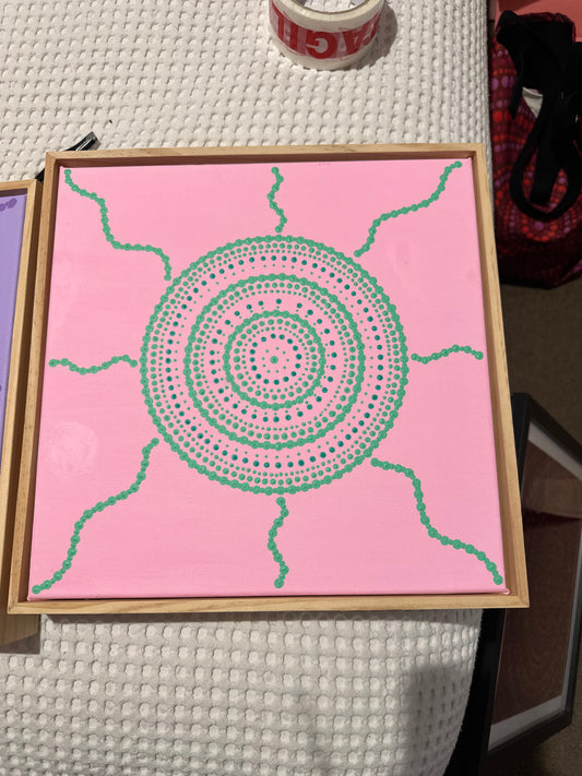 Winyu - Pink/Turquoise - Original Artwork