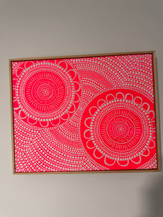Community - Fluorescent Pink - Original Artwork