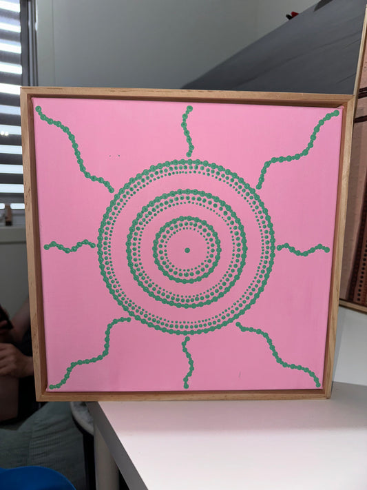Winyu - Pink/Turquoise - Original Artwork